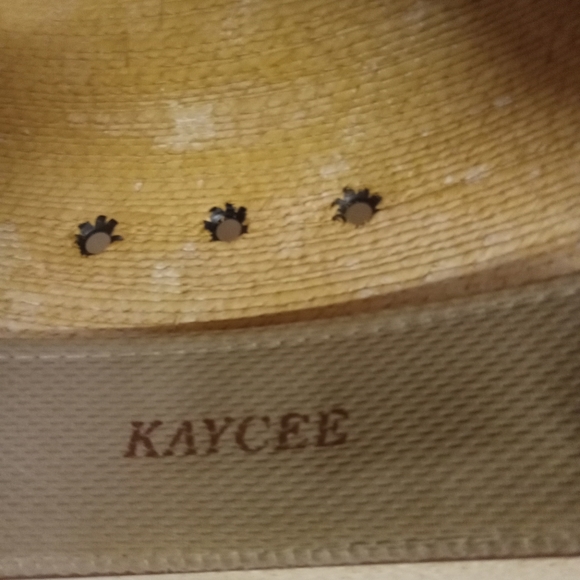 ATWOOD Straw Hat,Long Oval Style Kaycee , Natural Size 7 - Picture 9 of 13